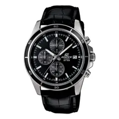 CASIO - EFR-526 RELOJ EDIFICE ORIGINAL DE CUERO NEGRO EDI-OG-7