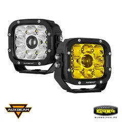 AUXBEAM - 2 FAROS LED LUPA 5' 110W LUZ BLANCA /ÁMBAR