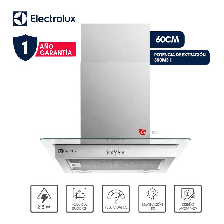 Campana de pared 60cm Efficient Acero Inoxidable CE6VX