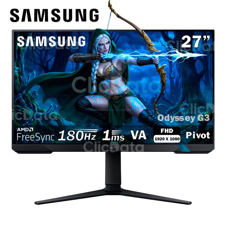 Monitor Odyssey G3 LS27DG300ELXPE 27 VA Full HD 180Hz, 1MS