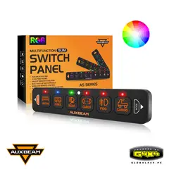 AUXBEAM - CONTROLADOR DE LEDS SLIM RGB PARA 6 DISPOSITIVOS COMPATIBLE CON 3 MODOS DE ILUMINAR