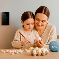 GENERICO - Interruptor Smart Home WiFi 2 Toma – Control Inteligente con Alexa y Google