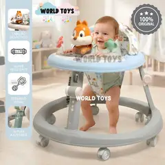 BABY - Andador con Tablero Didáctico «NUTTY II» Edición Limitada Gray & Light Blue