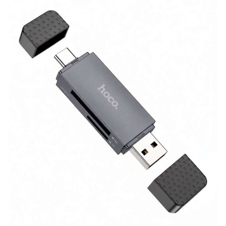 HB45 Lector De Memoria 2 En 1 Tipo C / Usb2.0 Up 2tb