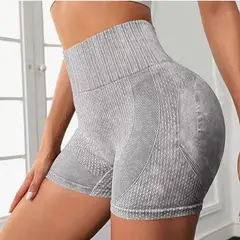 GENERICO - Short Deportivo Colombiano Push Up Gris claro