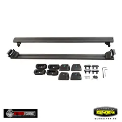 POWERED BY G4X4 GLOBAL 4 X 4 PE - JGO BARRAS TRANSVERSALES UNIVERSALES DE TECHO EN ALUMINIO MOD.018B OFFROAD FISHING