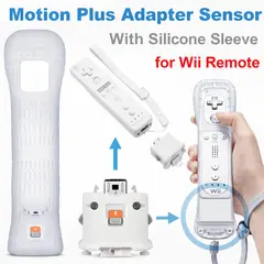 NINTENDO - Motion Plus Externo Blanco original mas Funda original - Reacondicionado