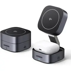 UGREEN - Cargador 15W Qi2 Inalámbrico Magnético Plegable