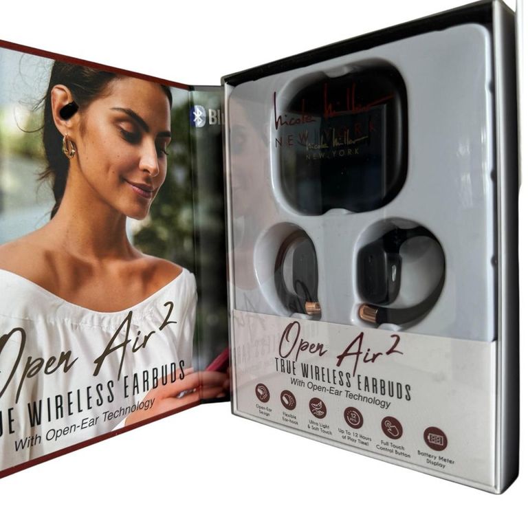 AUDÍFONOS BLUETOOTH MODERNOS OPEN AIR 2 NEGROS