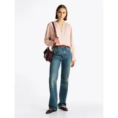 TOMMY HILFIGER - BLUSA SOFT VIS V NECK LS BLOUSE TH