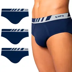 LUPO - Pack x3 Calzoncillos de Microfibra sin Costuras Essentials