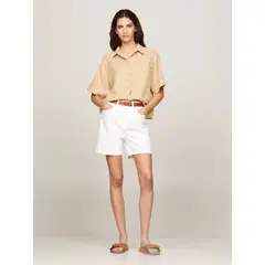 TOMMY HILFIGER - BLUSA LINEN SS SHIRT TH
