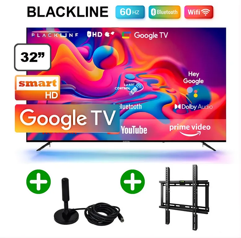 Televisor 32 Pulgadas Smart Tv Google TV HD BL32-T3000HD + Antena Digital (Nuevo Modelo)