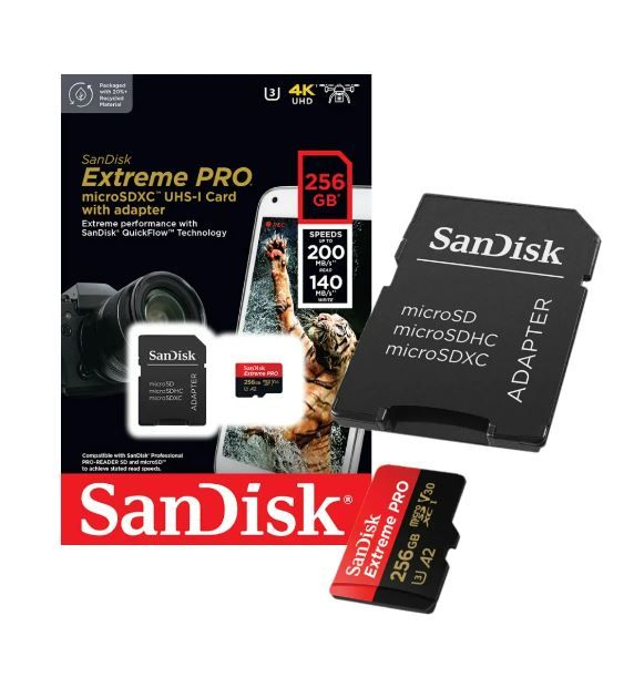 Microsd Extreme Pro 256gb 4k Original