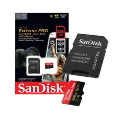 SANDISK - Microsd Extreme Pro 256gb 4k Original