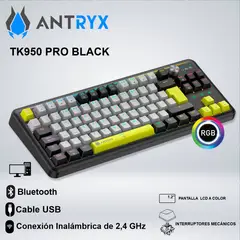 ANTRYX - TECLADO GAMER TK950 PRO BLACK