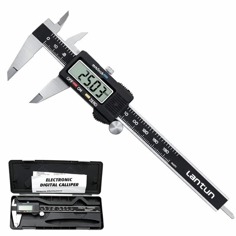 Calibrador Vernier digital 150 mm 6 pulgadas Acero Inoxidable Mas Estuche
