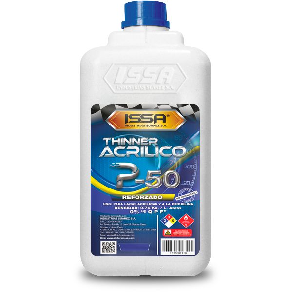 THINNER ACRILICO 1 GL X 3LT P-50 ISSA