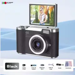 OEM - CAMARA DIGITAL RETRO DE 48MP ZOOM DIGITAL DE 16X CON PANTALLA PARA SELFIE