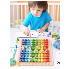 GENERICO - Aprende a Multiplicar Jugando – Juego Didáctico de Madera 3 en 1