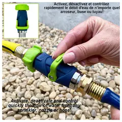 SCHMIDT - Adaptador de Flujo para Manguera de Jardin para Riego Flores Arboles