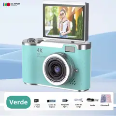 OEM - CAMARA DIGITAL RETRO DE 48MP ZOOM DIGITAL DE 16X CON PANTALLA PARA SELFIE