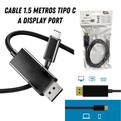 GENERICO - CABLE 1.5 METROS TIPO C A DISPLAY PORT
