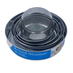 GENERICO - COLADOR 6 PIEZAS REDONDO DE ACERO PARA HARINA