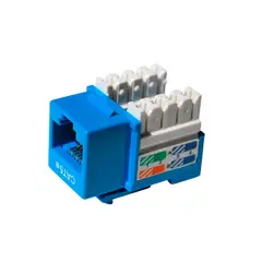 DIXON - JACK RJ-45 CAT.5E DE CAL 22-26 AWG COLOR AZUL PN KJ8-CE-US-BLN