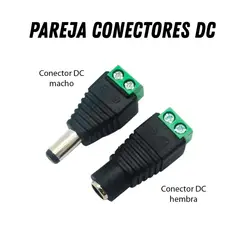 GENERICO - PAREJA DE CONECTORES DC PARA CAMARAS