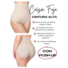 GENERICO - CALZÓN ALTO POSTPARTO SIN COSTURA