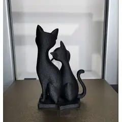 GENERICO - ADORNO EXCLUSIVO GATO NEGRO 23cm x 15cm x 10cm