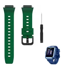 GENERICO - CORREA DE SILICONA PARA HUAWEI WATCH KIDS 4 PRO VERDE