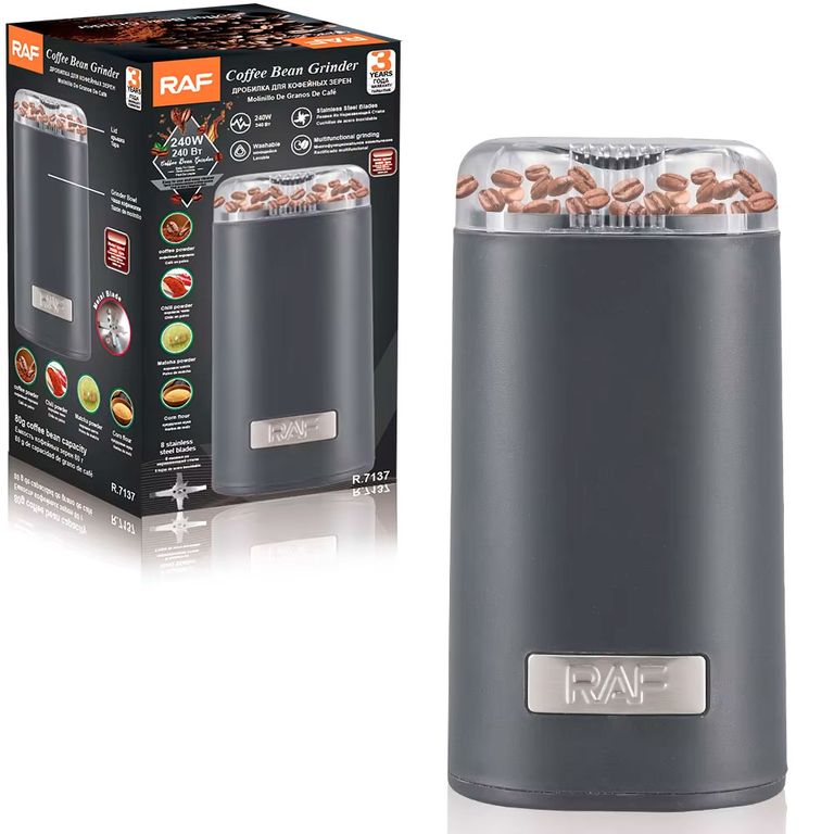 Molinillo Eléctrico RAF R.7137 240W Para Café Grano Especias