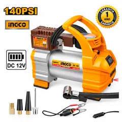 INGCO - Compresora de Aire 1 Pistón AAC1408 Inflador 140 PSI 35 l  min Portátil