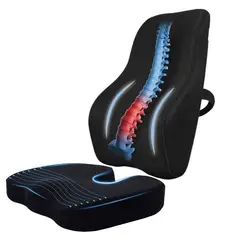 DI ROSSANA - PACK COJÍN LUMBAR GEL + COJÍN DE ASIENTO GEL TECH PREMIUM