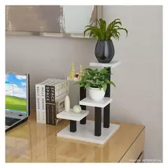 GENERICO - ESTANTE PARA MACETAS ESCALONADO DE 4 ESPACIOS