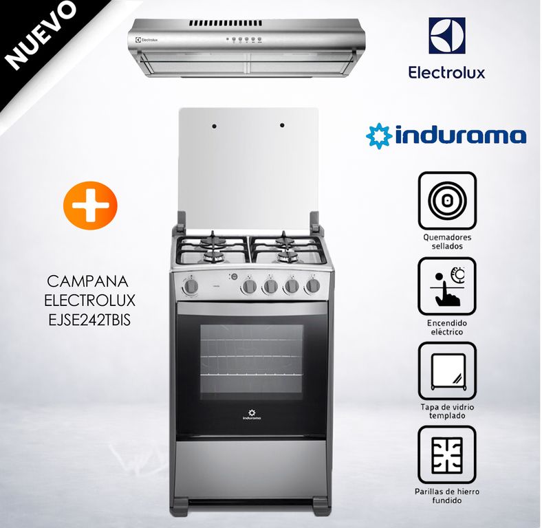 Combo Cocina Coruña y Extractor EJSE242TBIS