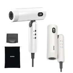 BOMIDI - Secadora de Cabello Profesional HD08 Pegable Blanco