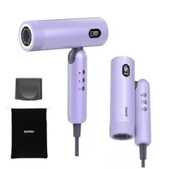 BOMIDI - Secadora de Cabello Profesional HD08 Pegable Azul
