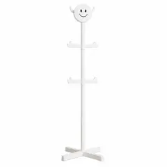 INSPIRA MARKET - Perchero de Pie para Niños con Ganchos Organizador de Ropa Infantil 160 cm Blanco