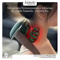 GENERICO - Masajeador Portátil para Cuello, Cervical, Trapecio, Espalda, Cabeza y Piernas Diseño Ergonomico