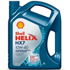 GENERICO - Aceite de Motor Shell Helix HX7 SemiSintetico 10W-40 SP 4LT