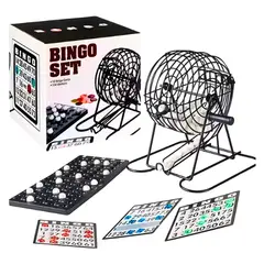 GENERICO - Kit de Bingo con Jaula Metálica