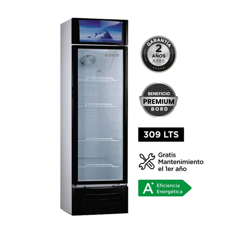 Visicooler Exhibidora 309 Litros Plateado Modelo Ex309-M