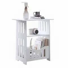 GENERICO - MESA AUXILIAR MULTIUSO COLOR BLANCO