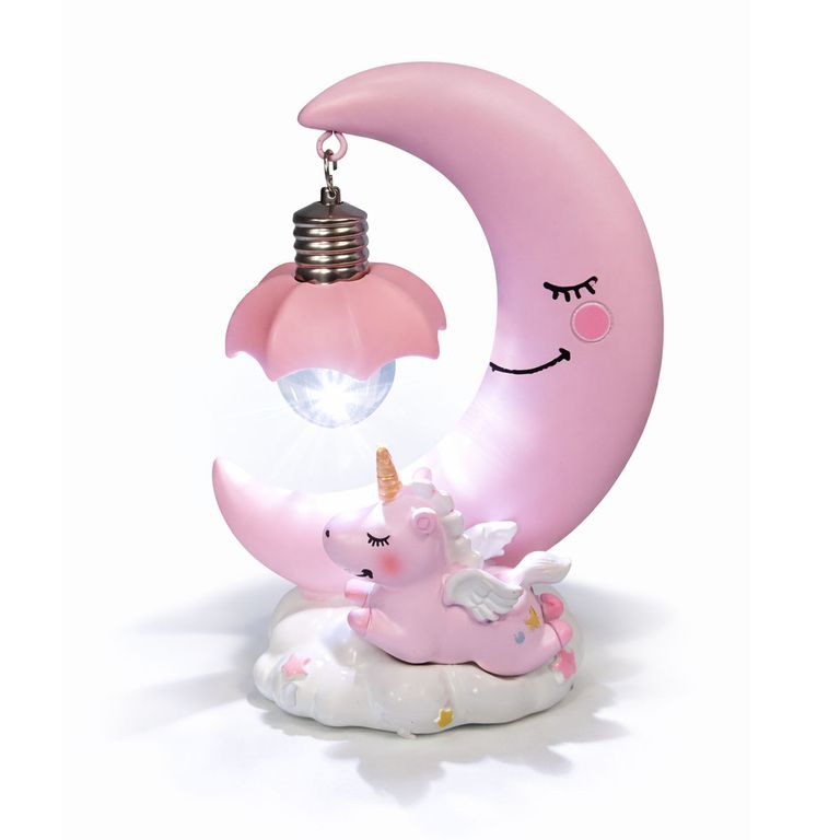 Lámpara Nocturna Unicornio LED Luz Suave Decoración Dormitorio Infantil