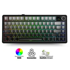 AULA - Teclado Mecanico F75 Max RGB Switch Green