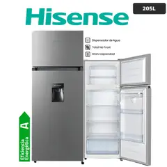 HISENSE - REFRIGERADORA 205LT COLOR GRIS MOD RD267H