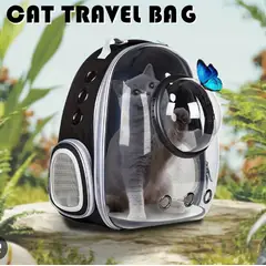 GENERICO - Mochila Transportadora para Gatos Mochila Viajera con Ventana Transparente